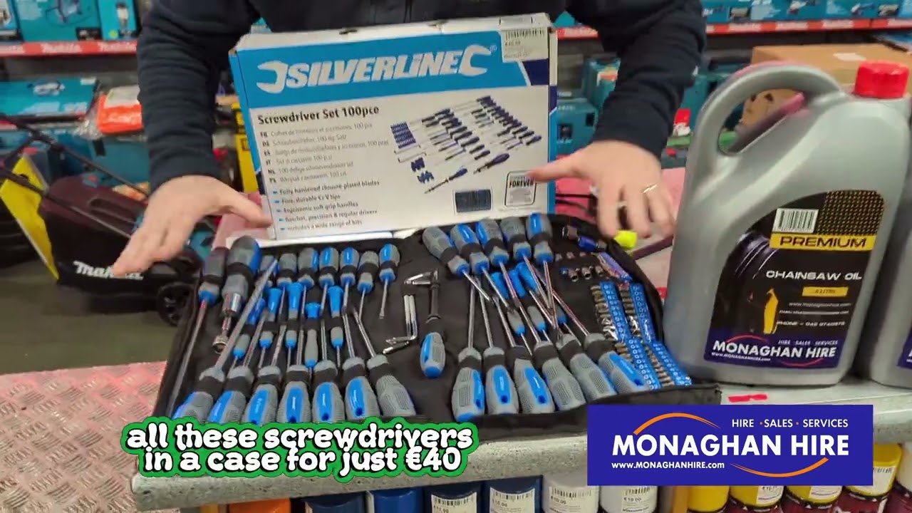 Silverline Screwdriver 100 Piece Set with bag