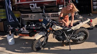 Loading my Motorcycle on my Truck Camper