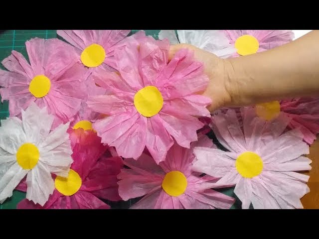 Kimie Gangiの 1年生でも作れる お花紙のコスモス Youtube