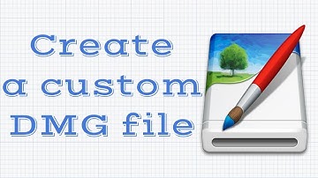 How to make a custom dmg file on a mac