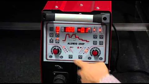 Pulse mig welding and parameters setting ——ALUMIG-250p