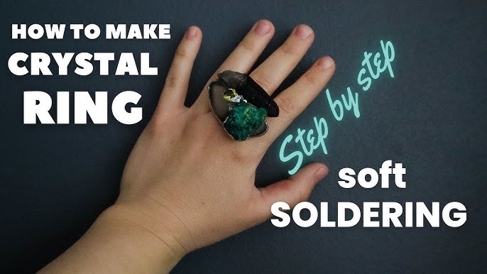 SOLDERING JEWELRY with Soldering Iron - BLACK COPPER TAPE