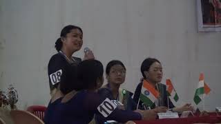 St  Philomena Girls School's performance in WB Youth Parliament Competition, Town Hall Kalimpong.
