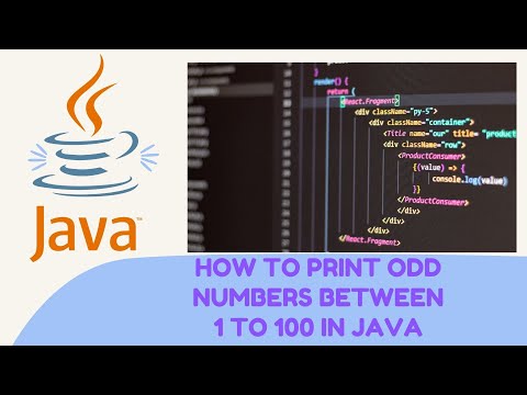 how to print odd numbers between 1 to 100 in java
