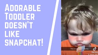 Toddler Doesnt Like Snapchat Filter Short