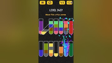 Water sort puzzle level 3437