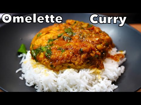 JUICY FLUFFY Masala Egg Omelette Curry EASY QUICK  DELICIOUS