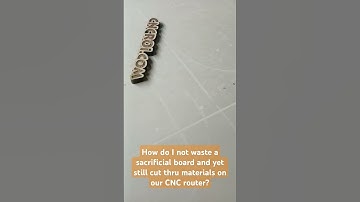 I just cut 0.01" more than the material thickness. #cncrouter #cnc #cncrouterprojects #cncmachine