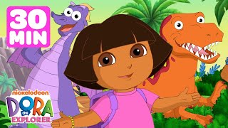 Dora's Dinosaurs & Dragons Marathon!   1 Hour | Dora the Explorer | Dora & Friends
