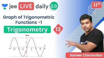 JEE: Trigonometry L13 | Graph of Trigonometric Functions  | Unacademy JEE | Sameer Chincholikar
