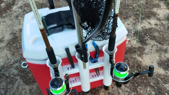 Make a Coleman Cooler into an Awesome Fishing Rod Holder for