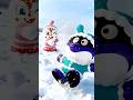 ばいきんまんとドキンちゃんの雪遊び❄AI #shorts