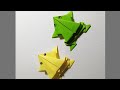 Origami frog   paper frog    sha sl paper craft