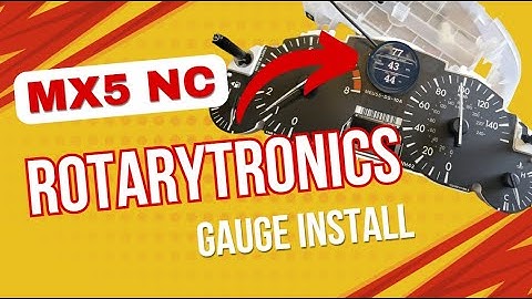 Mazda MX5 NC Mk3 - Styling Mods - Episode 14 - Rotarytronics digital gauge