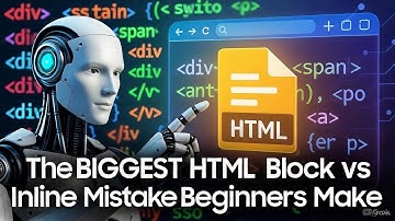 The BIGGEST HTML Block vs Inline Mistake Beginners Make (2025) | HTML Tutorial #14