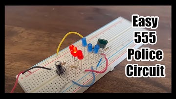 Police Light Electronic Circuit Tutorial - 555 Circuit DIY