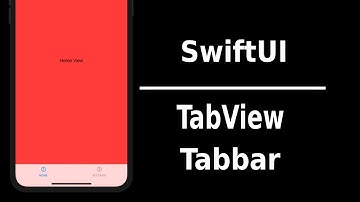 SwiftUI TabView Tabbar