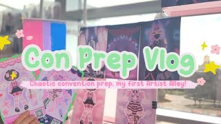 convention prep vlog 🍥 [ prepping for my first artist alley! ]