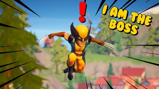 I Pretended to be WOLVERINE BOSS in Fortnite - Mythic Boss