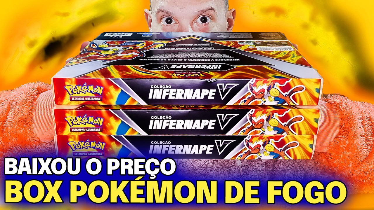 BAIXOU O PREÇO DAS BOX DO POKEMON DE FOGO | CAPITÃO HUNTER CARTAS POKEMON TCG