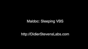 Sleeping VBS Really Wants To Sleep