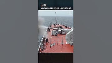 What Naval Artillery Explosions Look Like