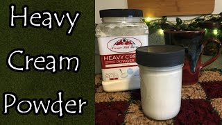 Heavy Cream Powder Storing and Using