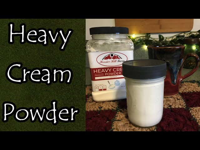 Heavy Cream Powder Storing and Using 