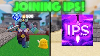 Getting On HUGE WINSTREAKS.. TRYING TO JOIN IPS CLAN EP. 1 | Roblox BedWars