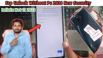 Infinix Hot 11 2022 Frp Bypass Without PC /New Trick 2024/  Infinix X675 Google Account Bypass