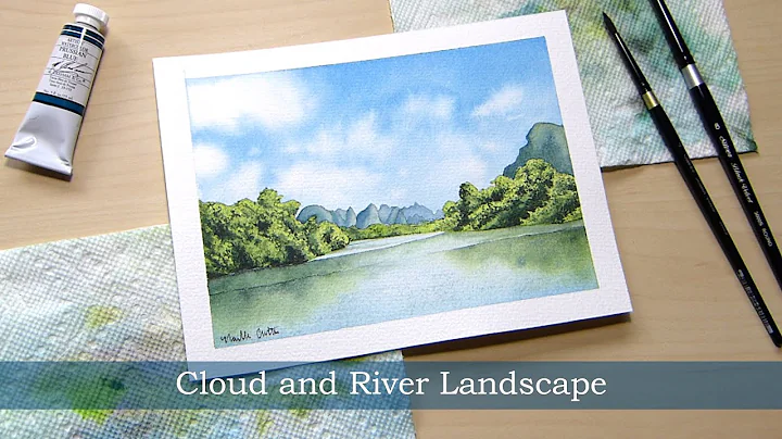 Riverscape Watercolor Painting Process