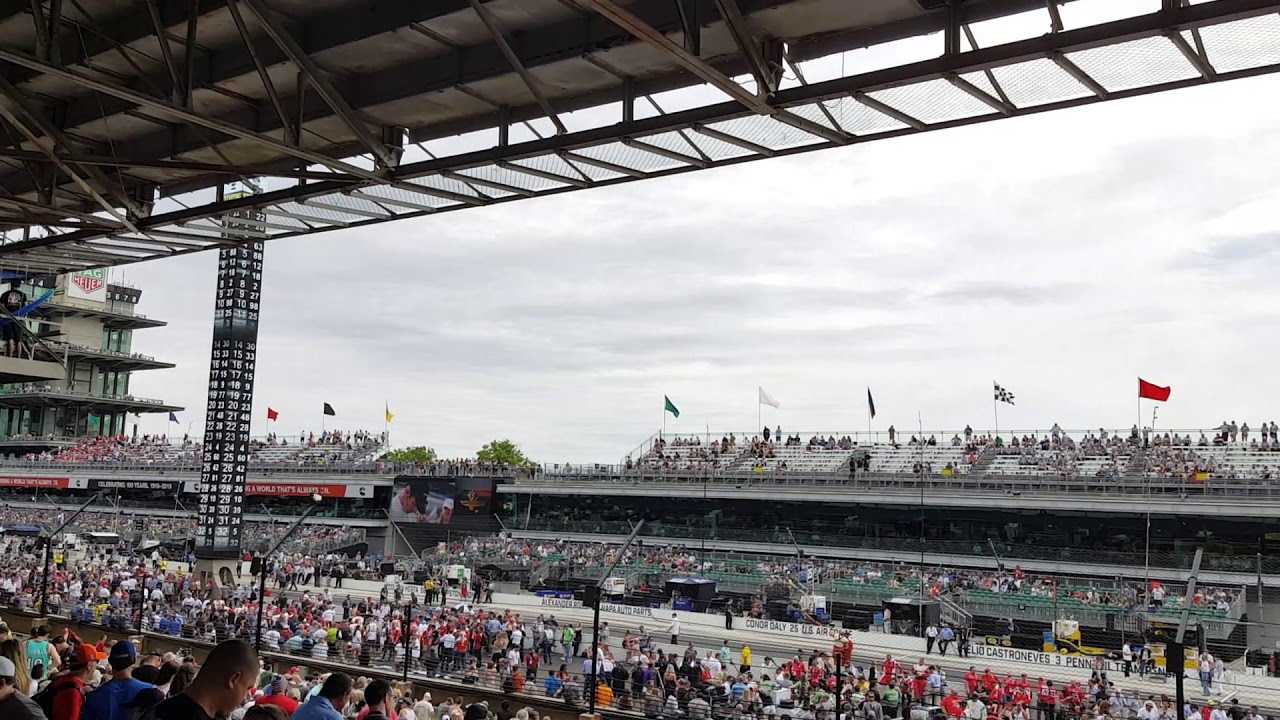 View from the paddock seats, 2019, Indy 500 - YouTube