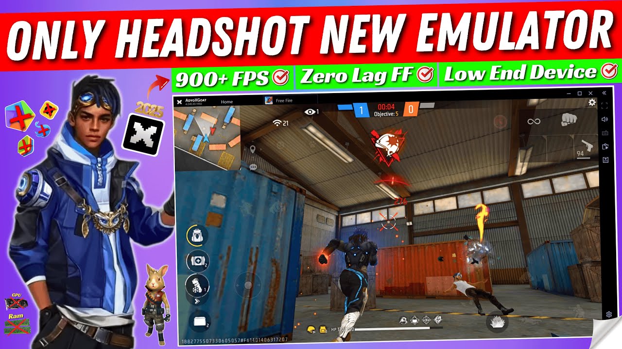  2025 only headshot new emulator for low end pc free fire new
