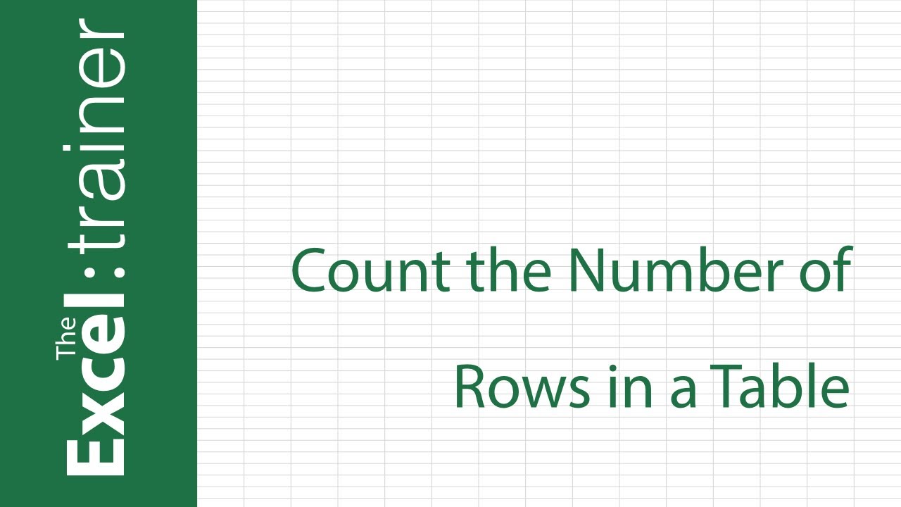 excel-how-to-count-the-number-of-rows-in-a-table-youtube