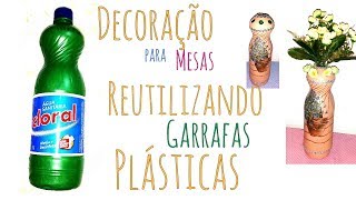 DIY - DECORANDO GARRAFAS PLÃSTICAS | DECORE SUA CASA SEM GASTAR / Recycling Plastic Bottles