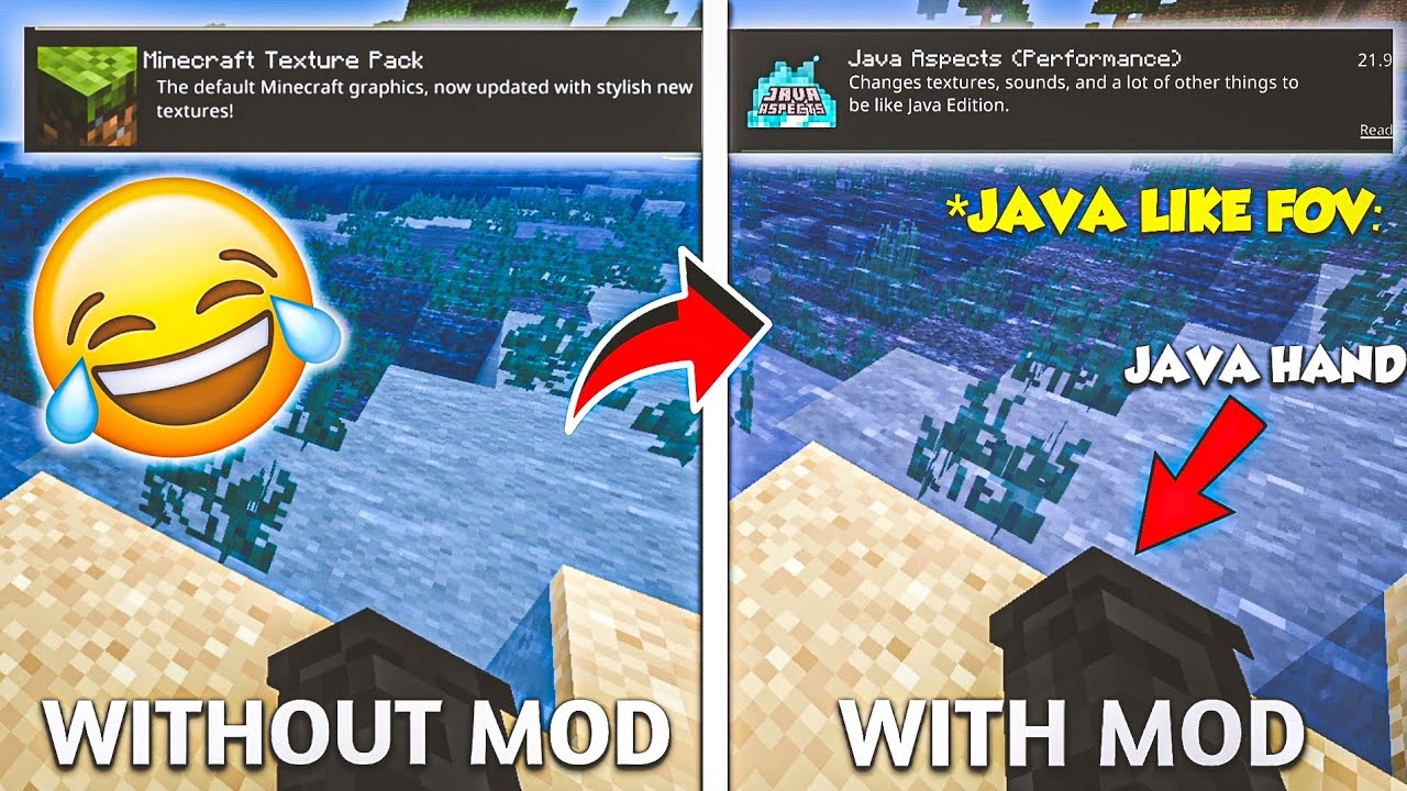 Java Edition Hand Addon For Minecraft Pocket Edition 1.20 😍🔥