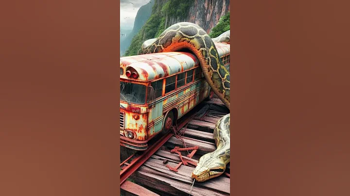 Travel Exploring | Python vs Bus | Amazon Jungle #shorts #wow #nature