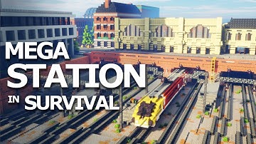 How to Easily Build a Minecraft Train Station!