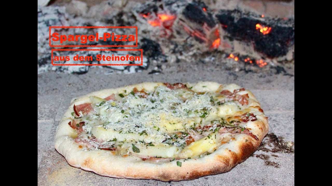 Spargel-Pizza aus dem Steinofen !