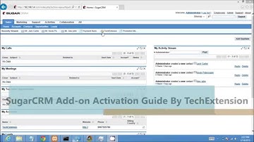 SUGARCRM Addon Activation By TechExtension