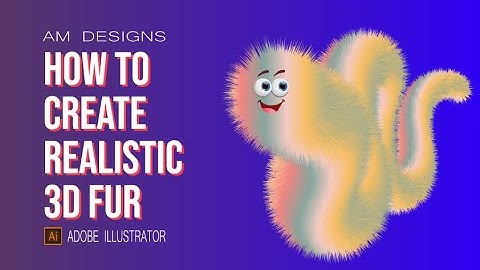 How to use Realistic 3D Fur Effect - Adobe Illustrator Tutorial