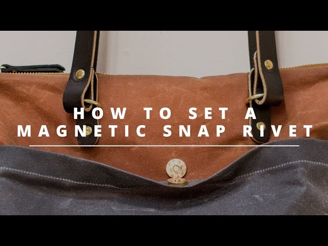 HOW TO attach a magnetic closure to a crochet bag 