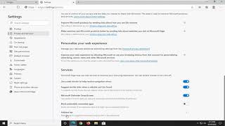 how to disable address bar search suggestions in microsoft edge