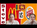 WHICH is BEST? McDonalds vs Burger King - Curry and Rice 🇱🇰 🍛