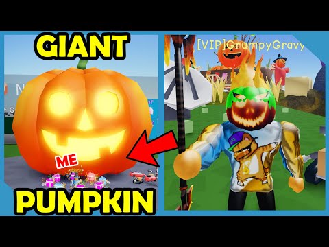 New Update Pumpkin Patch Area Giant Pumpkin Roblox Unboxing Simulator Youtube - pumpkin halloween t shirt roblox