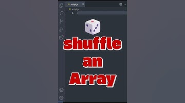Array Shuffle in JS 🎲 #coding #programming #javascript #dsa #random