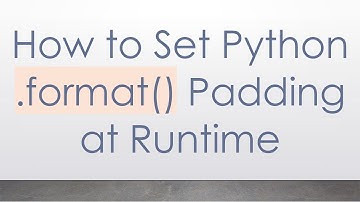 How to Set Python .format() Padding at Runtime