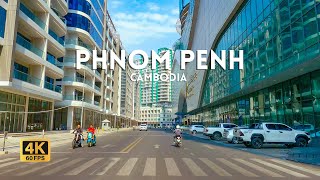 Sunday Drive in Phnom Penh city 2024 | 4K HDR Scenic Drive