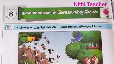 3rd std malar maths term 1 unit 8 தகவல்களைச் செயலாக்குவேன் maths work book ans key pg no 80-84 3rd