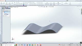 Thicken The Surface in Solidworks || شرح مهندس أحمد متولي
